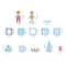 PicassoTiles® 72 Piece Ice Castle Magnetic Tile Building Set